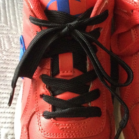 Champion 6 red leather sneakers for kids - Picture 6 of 16